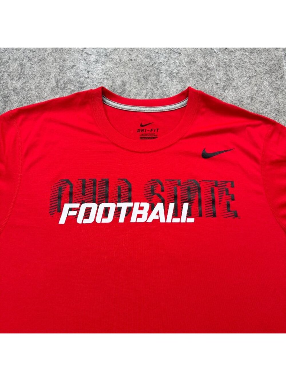 Ohio State Buckeyes Nike Performance Shirt Men L Red Short Sleeve Football